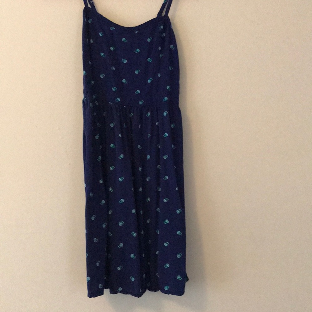 Blue floral dress